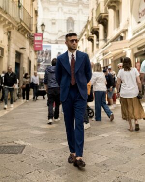 ABITO MONOPETTO BLU ROYAL