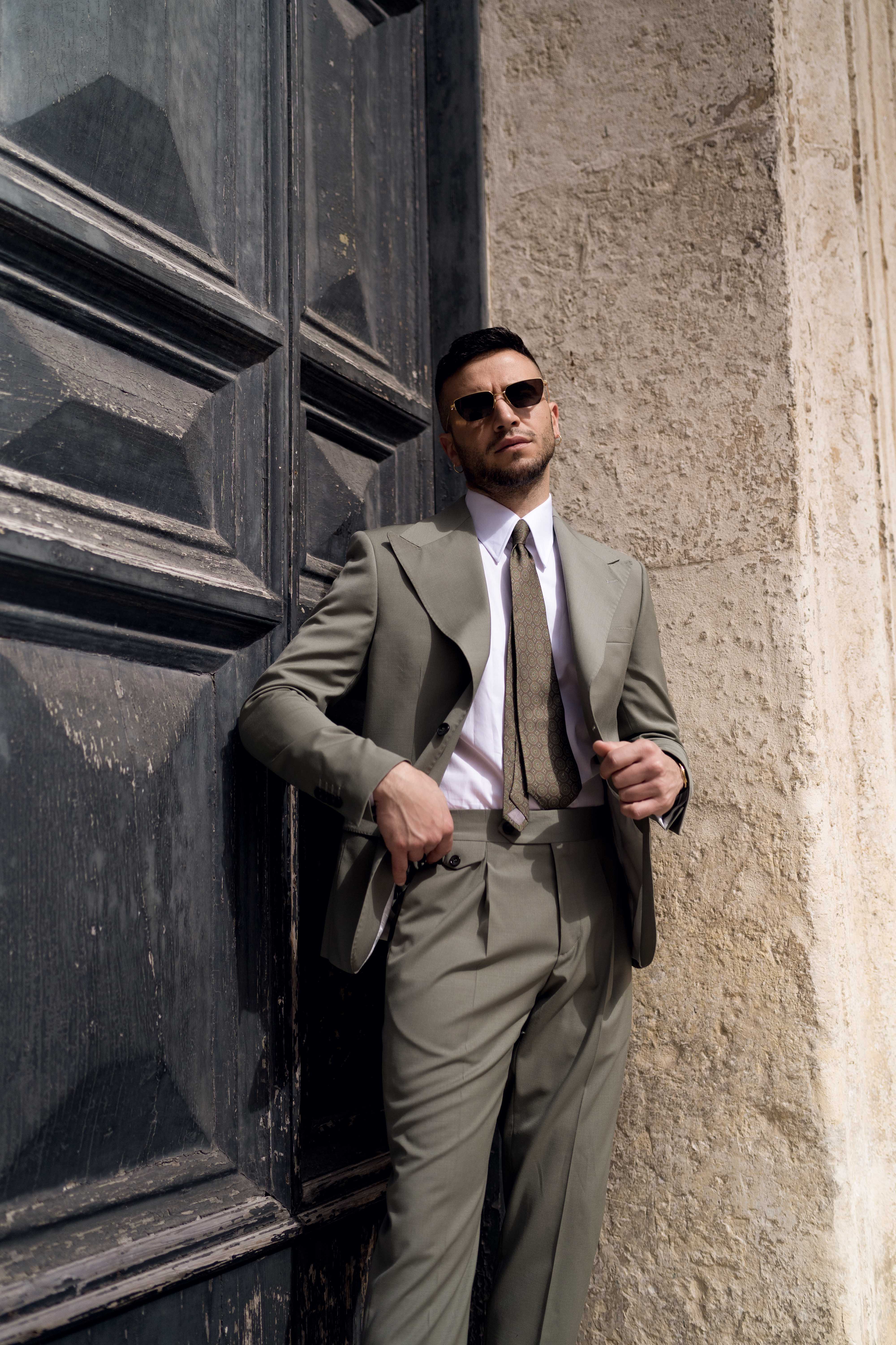 ABITO MONOPETTO SALVIA