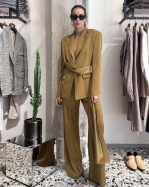 TAILLEUR OLIO CON DRAPPEGGIO